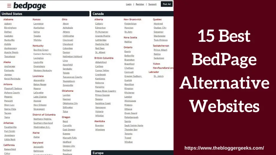 Top 15 Backpage or Bedpage alternatives websites 2022.